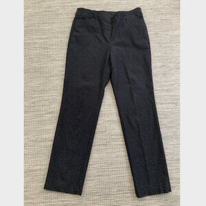 Briggs New York Black on Black Print Stretch Pull On Pant 12